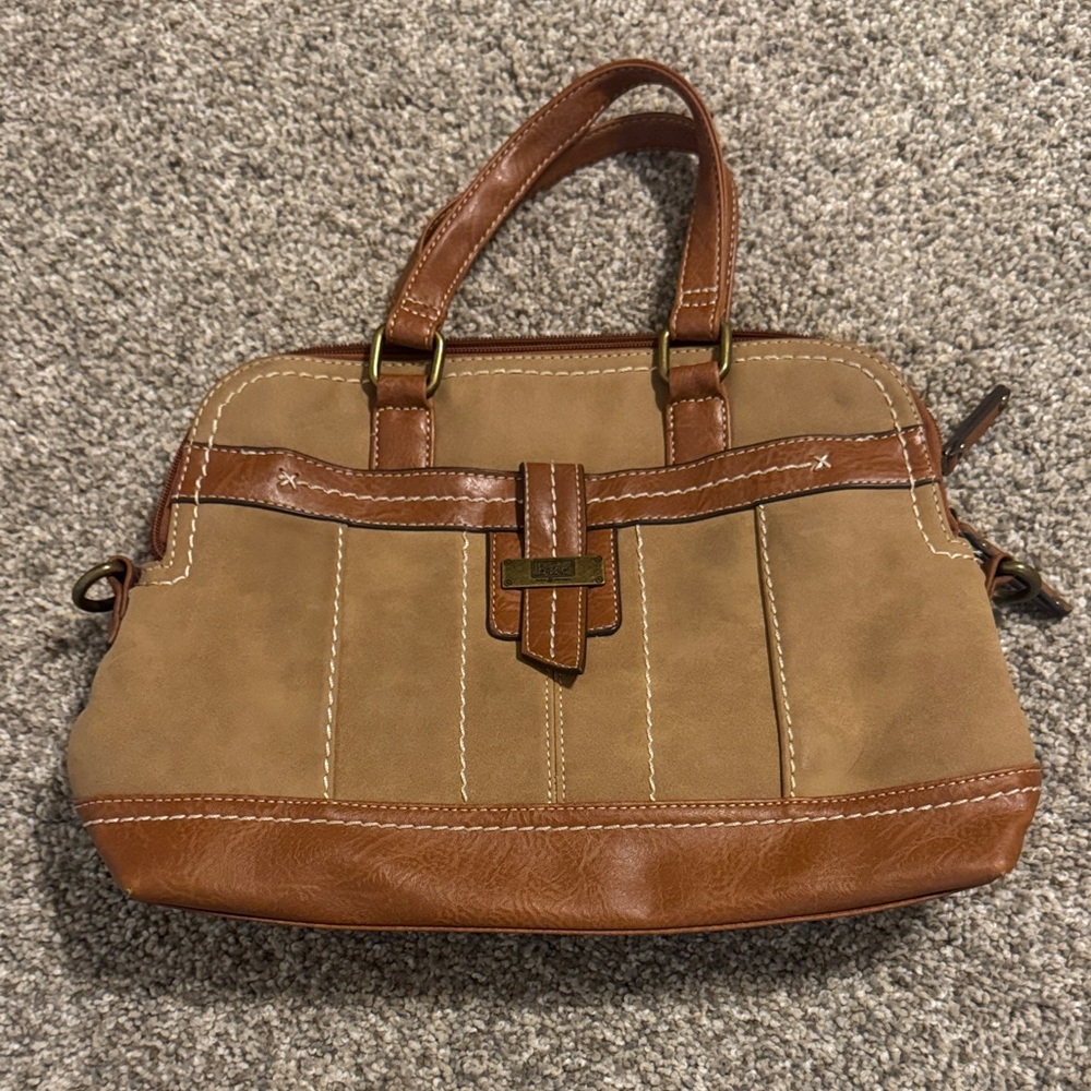 B•Ø•C Tan and Brown Purse